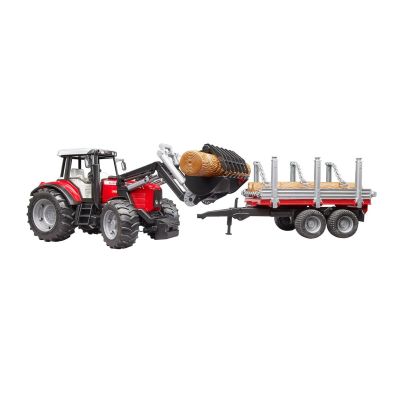 <div class="uk-panel tm-source-woo-description"><p>Massey Ferguson 7480 avec chargeur frontal, remorque forestière et 3 grumes.</p>
<p>Echelle: 1:16</p>
<p>Marque: BRUDER</p>
</div>