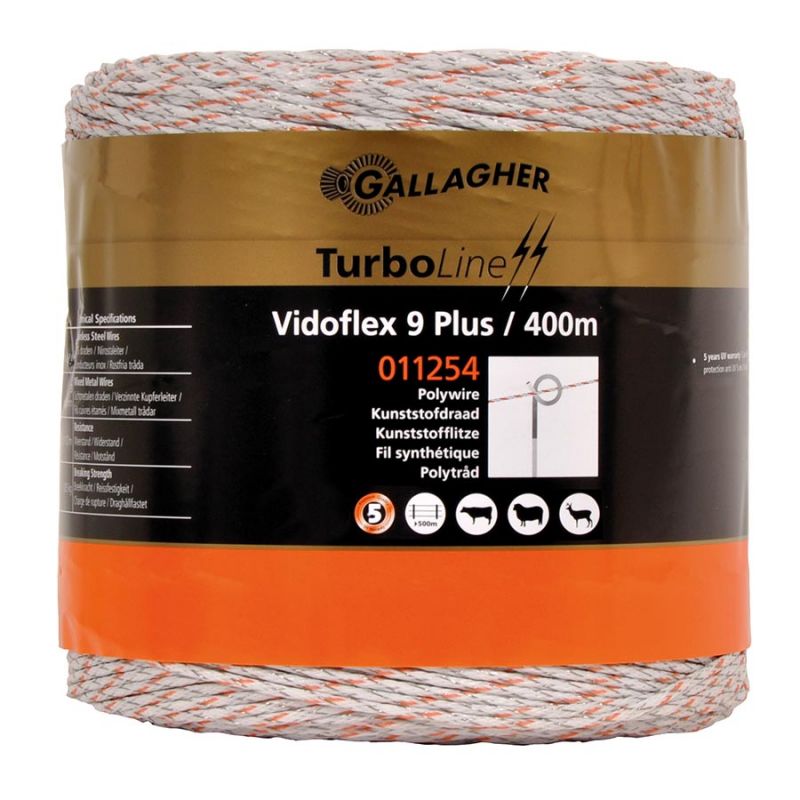 Vidoflex 9 TurboLine Plus (blanc, 400 mètre)