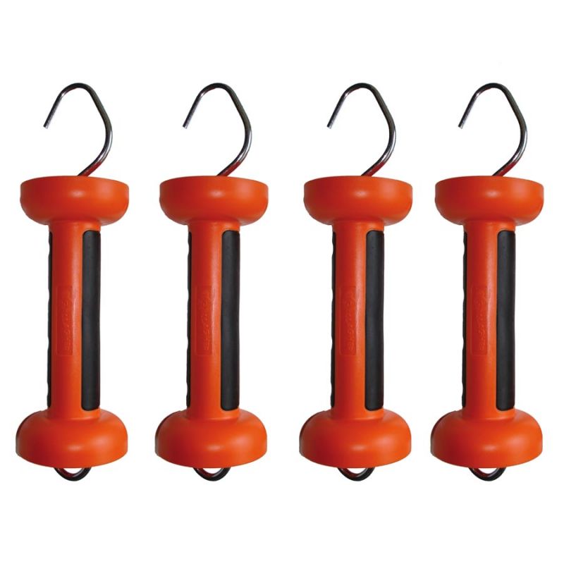 Poignée bi-matière orange cordon (4 pcs)