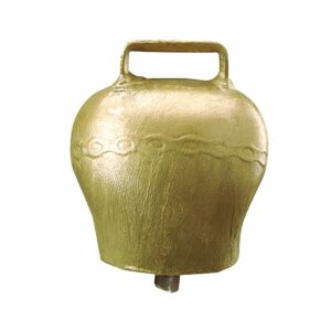 CLOCHE EN ACIER BOMBÉ COLORIS BRONZE 60 MM