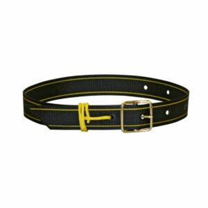 Collier à cloche boucle simple noir/jaune, 55cm, 30mm