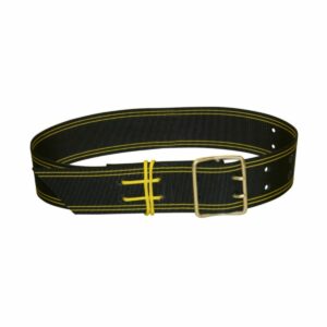 Collier à cloche boucle double noir/jaune, 120cm, 70mm