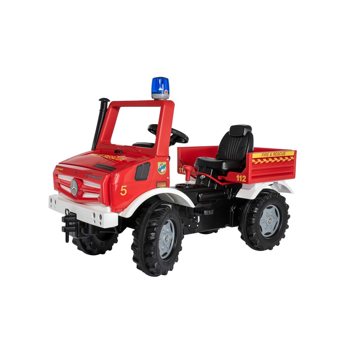 Jouet RollyUnimog Feu - Camion de pompier à pédale