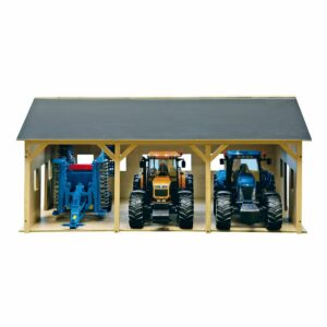 Jouet Hangar agricole pour 3 véhicules 1:16