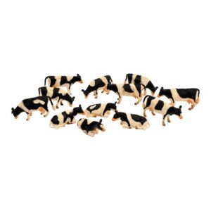 Jouet 12 Vaches de race Holstein 1:32