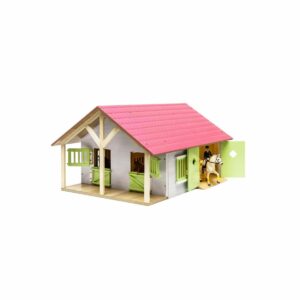 Jouet Ecurie avec 2 box et un atelier 1:24