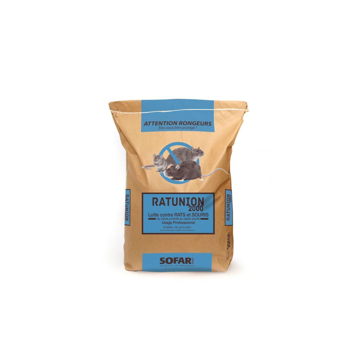 RATUNION 2000 SAC DE 10KG